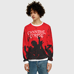 Свитшот мужской Cannibal Corpse Труп Каннибала Z, цвет: 3D-белый — фото 2