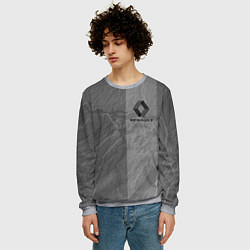 Свитшот мужской Renault Logo Рено логотип, цвет: 3D-меланж — фото 2