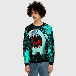 Свитшот мужской AMONG US АМОНГ АС, цвет: 3D-черный — фото 2