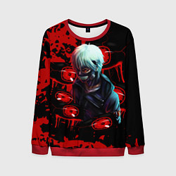 Свитшот мужской Kaneki Токийский Гуль, цвет: 3D-красный