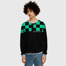 Свитшот мужской Kamado Tanjirou Kimetsu no Yaiba, цвет: 3D-меланж — фото 2