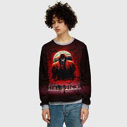 Свитшот мужской HELLSING $$$, цвет: 3D-меланж — фото 2