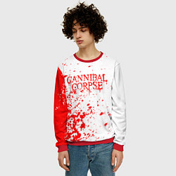 Свитшот мужской Cannibal corpse, цвет: 3D-красный — фото 2