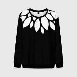 Свитшот мужской Лепестки, цвет: 3D-черный
