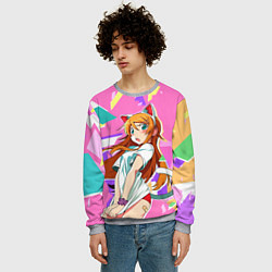 Свитшот мужской Kirino Kousaka, цвет: 3D-меланж — фото 2