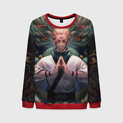 Свитшот мужской МАГИЧЕСКАЯ БИТВА SUKUNA, цвет: 3D-красный