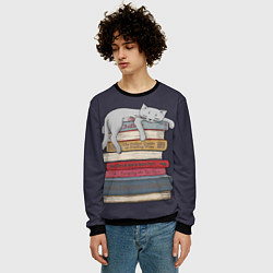 Свитшот мужской Relax Cat, цвет: 3D-черный — фото 2