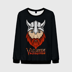 Свитшот мужской Valheim викинг, цвет: 3D-черный