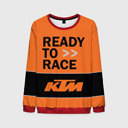 Свитшот мужской KTM READY TO RACE Z, цвет: 3D-красный