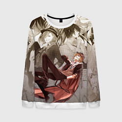 Свитшот мужской Чуя Накахара, цвет: 3D-белый