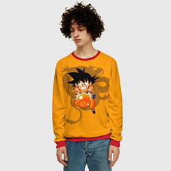 Свитшот мужской Kid Goku, цвет: 3D-красный — фото 2