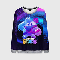 Свитшот мужской Сквик Squeak Brawl Stars, цвет: 3D-меланж