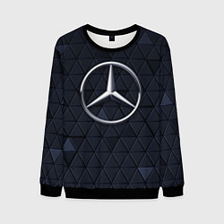 Свитшот мужской MERCEDES BENZ 3D Geometry 3Д, цвет: 3D-черный