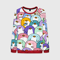 Свитшот мужской Пингвины, цвет: 3D-красный