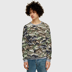 Свитшот мужской Камуфляж для рыбака, цвет: 3D-меланж — фото 2