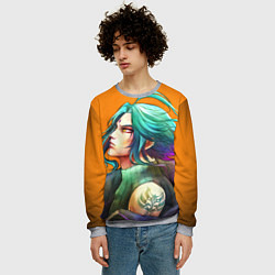 Свитшот мужской СЯО GENSHIN IMPACT, цвет: 3D-меланж — фото 2