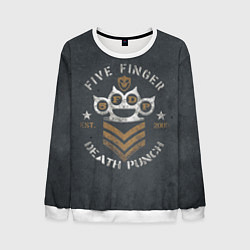 Свитшот мужской 5FDP est 2005, цвет: 3D-белый