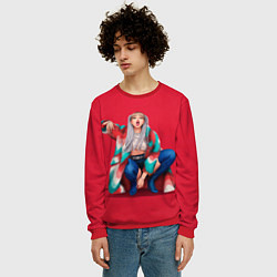Свитшот мужской Kill the love Lisa, цвет: 3D-красный — фото 2
