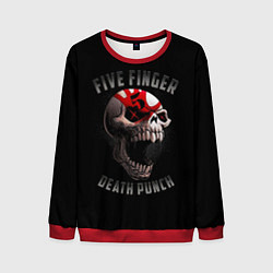 Свитшот мужской Five Finger Death Punch 5FDP, цвет: 3D-красный