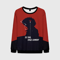Свитшот мужской Cowboy Bebop - Spike, цвет: 3D-черный