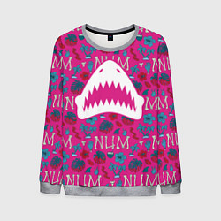 Свитшот мужской King Shark Num Num Num, цвет: 3D-меланж