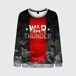 Свитшот мужской WAR THUNDER ВАР ТАНДЕР, цвет: 3D-меланж