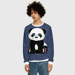 Свитшот мужской Милая Панда Sweet Panda, цвет: 3D-белый — фото 2