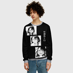 Свитшот мужской Нагаторо Манга, цвет: 3D-меланж — фото 2