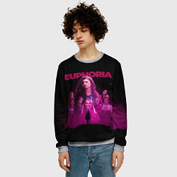Свитшот мужской Euphoria team, цвет: 3D-меланж — фото 2
