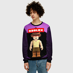 Свитшот мужской ROBLOX РОБЛОКС Z, цвет: 3D-черный — фото 2