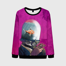 Свитшот мужской Эй Джей Академия Амбрелла cпина Z, цвет: 3D-черный