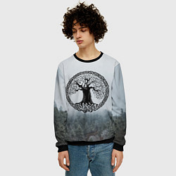 Свитшот мужской Иггдрасиль Yggdrasil Z, цвет: 3D-черный — фото 2