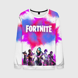 Свитшот мужской Фортнайт - Fortnite - Форточка, цвет: 3D-белый