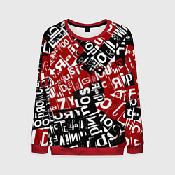 Свитшот мужской UNDER WHITE, цвет: 3D-красный