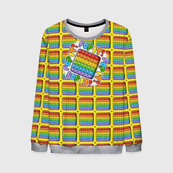 Свитшот мужской POP IT, цвет: 3D-меланж