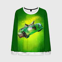 Свитшот мужской Hot Wheels Хот Вилс, цвет: 3D-белый