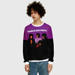 Свитшот мужской Shades of Deep Purple, цвет: 3D-белый — фото 2