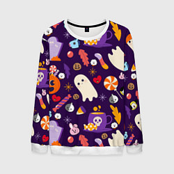 Мужской свитшот HALLOWEEN BTS BT21 PATTERN БТ21 БТС ХЕЛЛОУИН