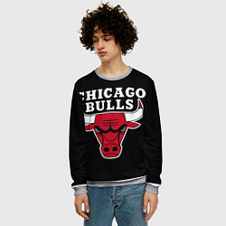 Свитшот мужской B C Chicago Bulls, цвет: 3D-меланж — фото 2