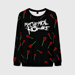 Свитшот мужской MY CHEMICAL ROMANCE РОЗЫ MCR ROSES, цвет: 3D-черный