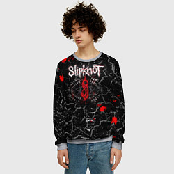 Свитшот мужской Slipknot Rock Слипкнот Музыка Рок Гранж, цвет: 3D-меланж — фото 2