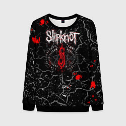 Свитшот мужской Slipknot Rock Слипкнот Музыка Рок Гранж, цвет: 3D-черный