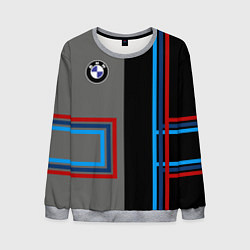 Свитшот мужской Автомобиль BMW БМВ, цвет: 3D-меланж