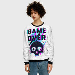 Свитшот мужской Game OVER - NEON 3D, цвет: 3D-черный — фото 2