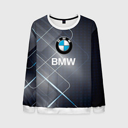 Свитшот мужской BMW Logo, цвет: 3D-белый