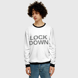 Свитшот мужской QR Lockdown англ, цвет: 3D-черный — фото 2