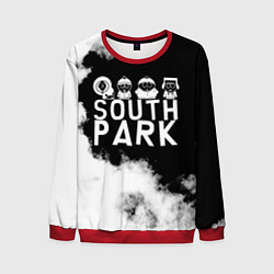 Свитшот мужской Все пацаны на черном фоне Южный Парк, цвет: 3D-красный
