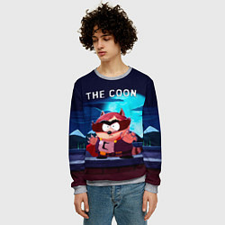 Свитшот мужской The Coon - Енот Южный Парк, цвет: 3D-меланж — фото 2