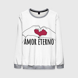 Свитшот мужской Влюбленные навека, цвет: 3D-меланж