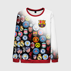 Свитшот мужской FC BARCELONA LOGOBOMBING, цвет: 3D-красный